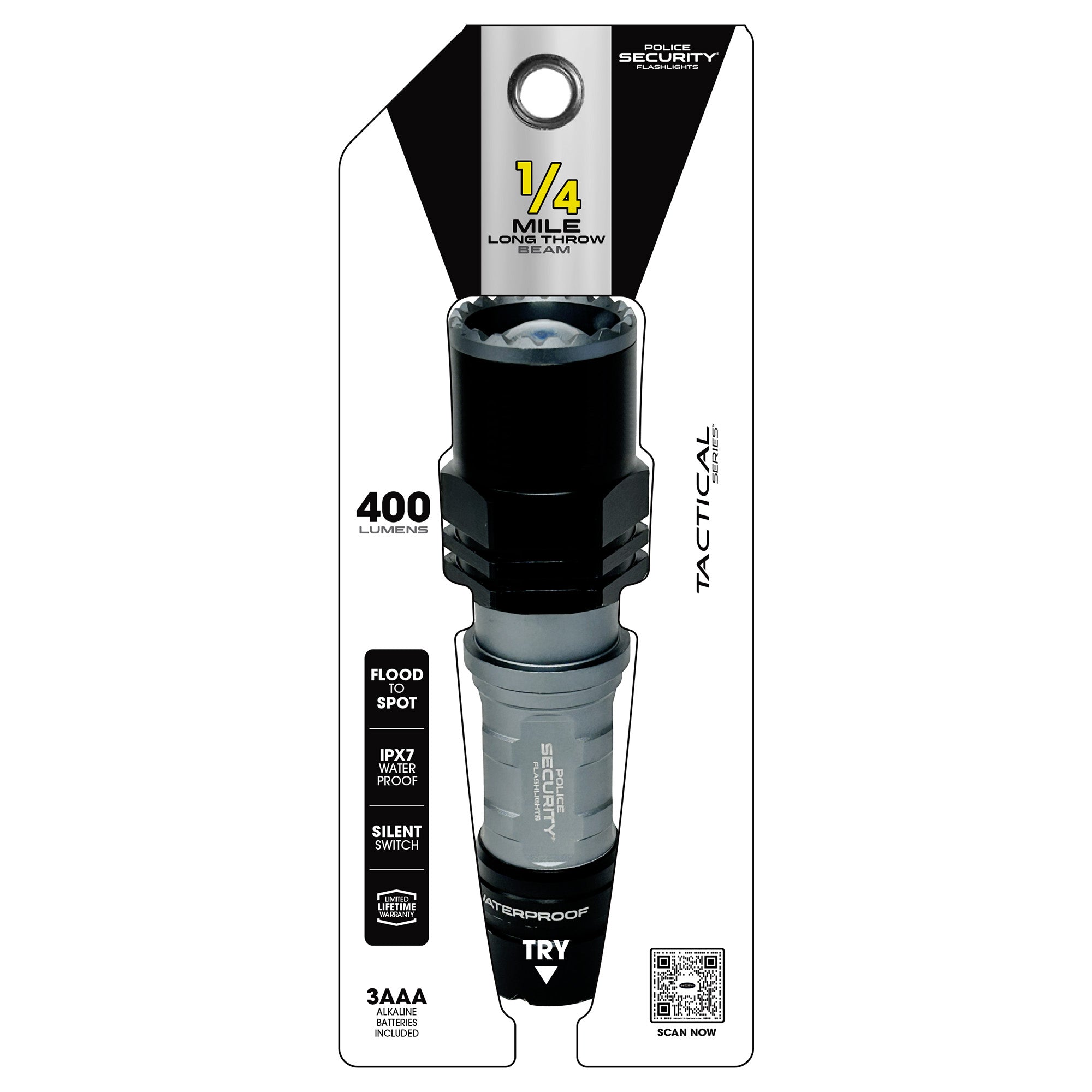 LONG THROW 3AAA ALKALINE FLASHLIGHT