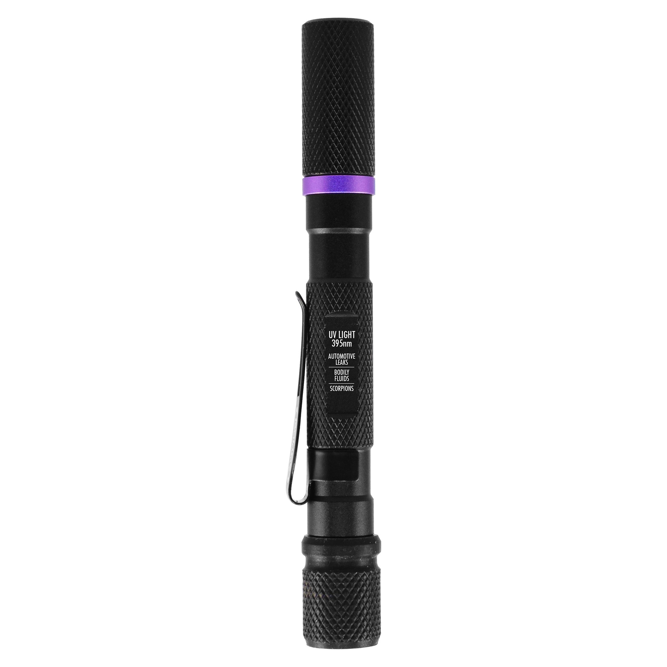 an image of the vertically standing UV FLASHLIGHT 6AAA