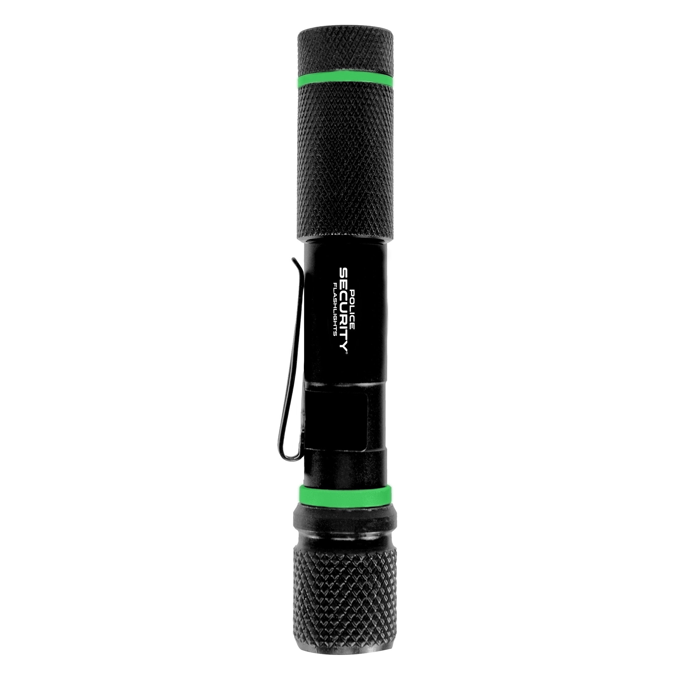 Police Security Aura-RS flashlight viewed from the side