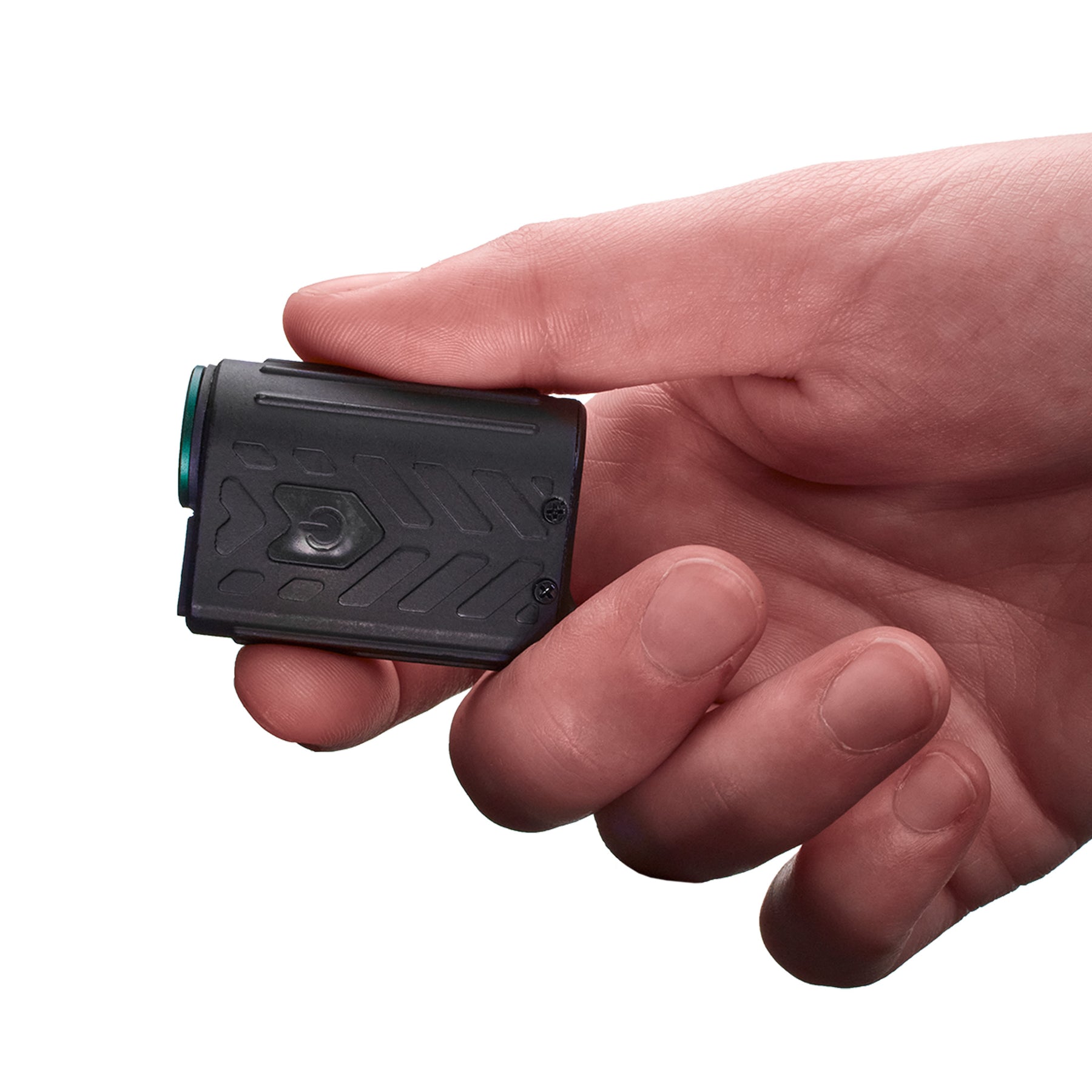 an image of a hand holding the SEEKER Rechargeable Keychain Light