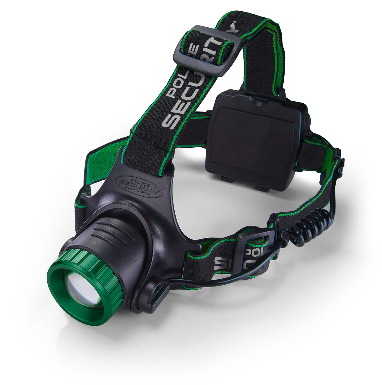 a hero image of the BLACKOUT-R 1000 Lumen Rechargeable Headlamp from Police Security Flashlights