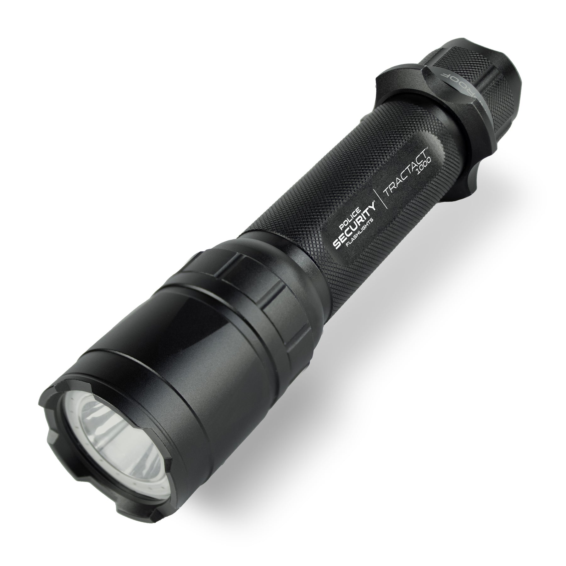 a hero image of the TRAC TACT 1000 LUMEN WITH UV FLASHLIGHT from Police Security Flashlights