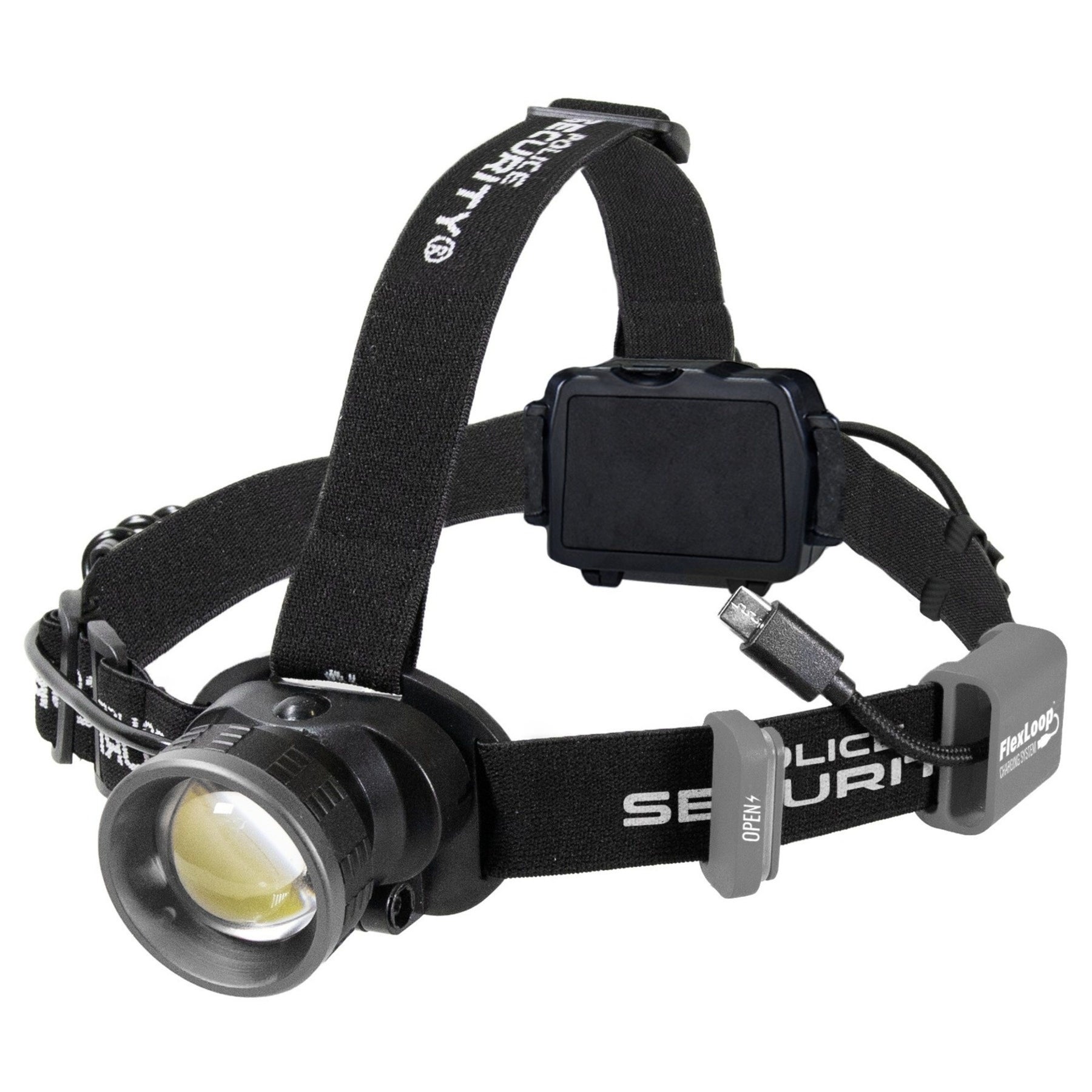 Headlamp with integrated charging cable