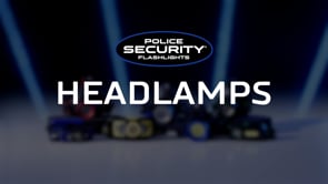 a big banner with the blurred background of headlamps with a big white caption in front saying "HEADLAMPS"