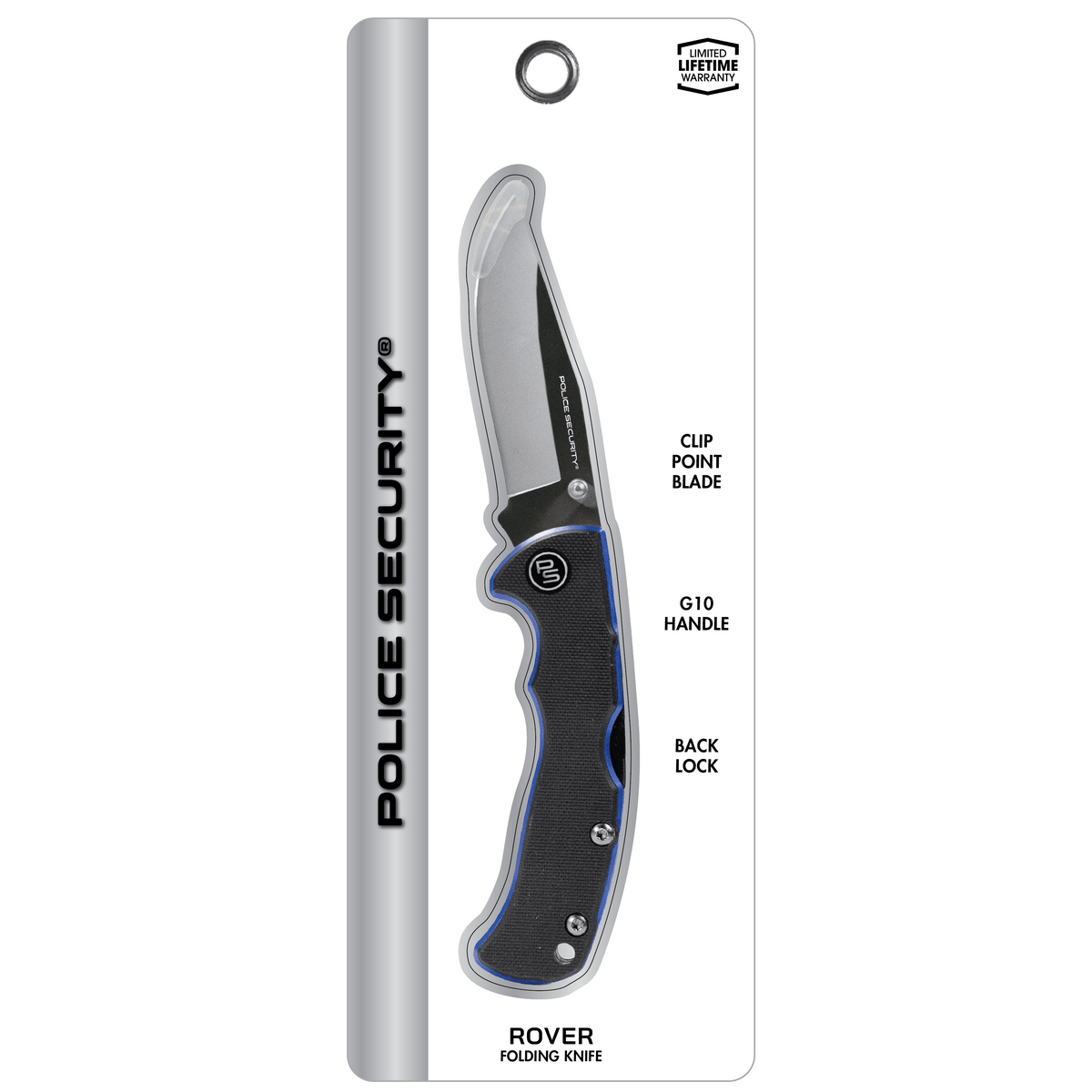 The Rover pocket knife in its packaging