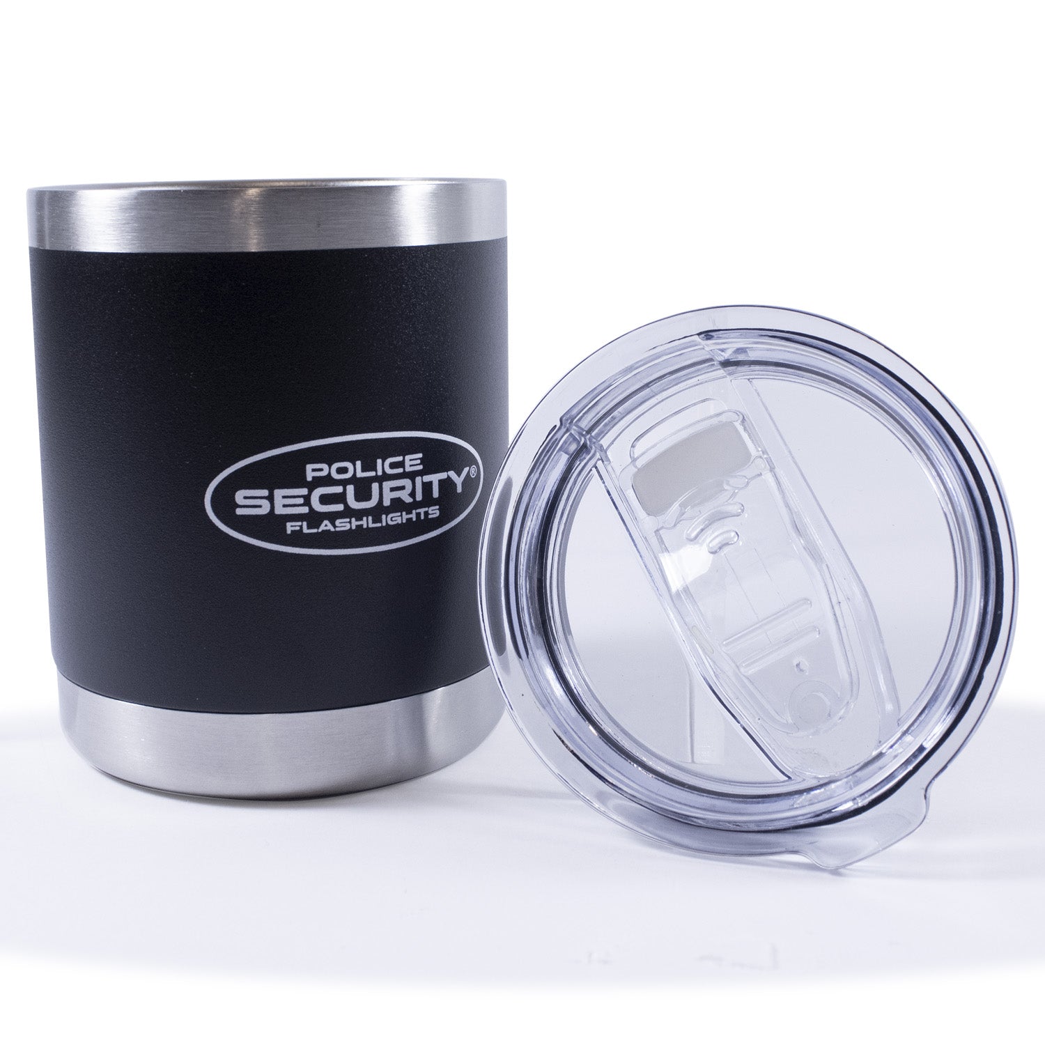 10 oz Police Security Flashlights Tumbler