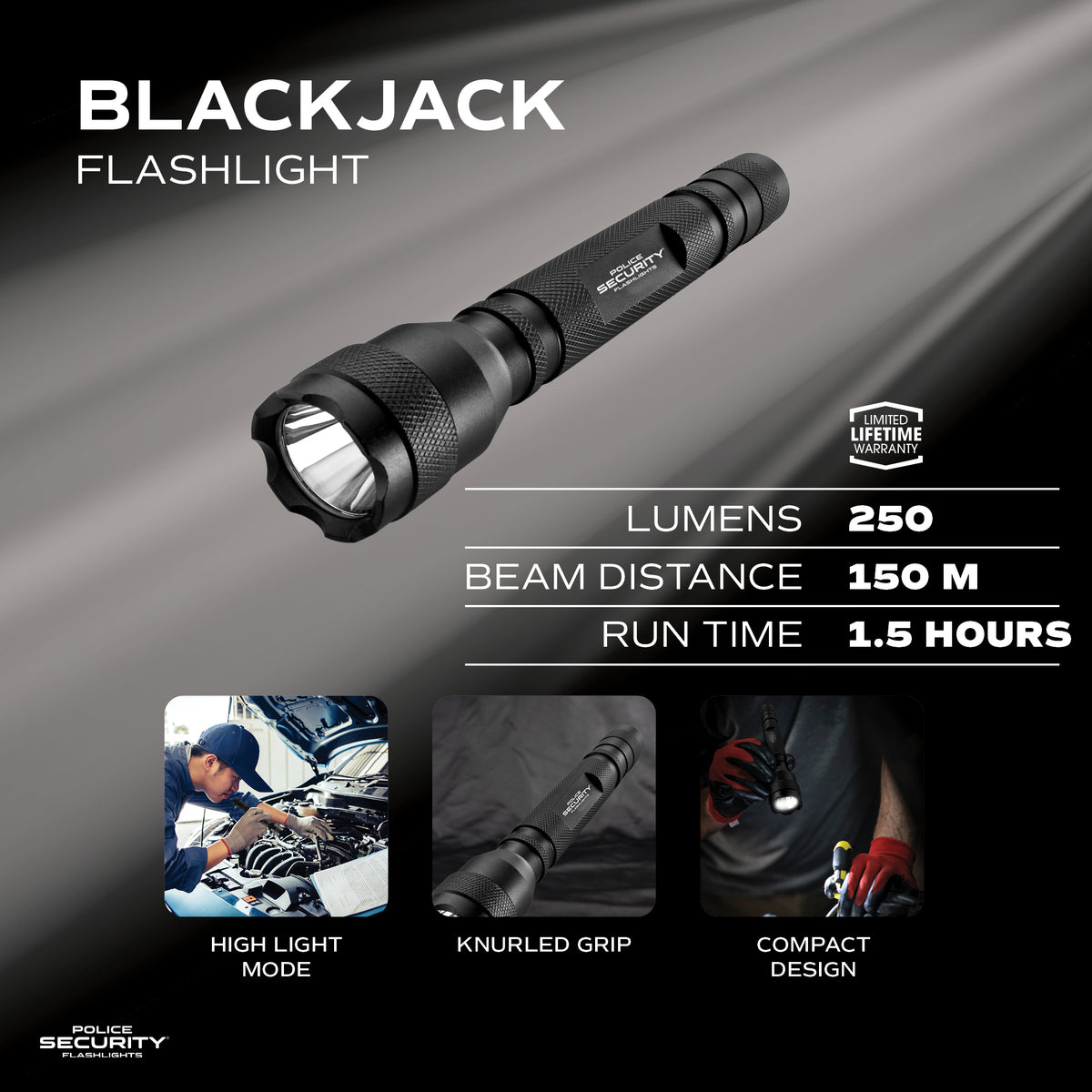 BLACKJACK 250 LUMEN FLASHLIGHT