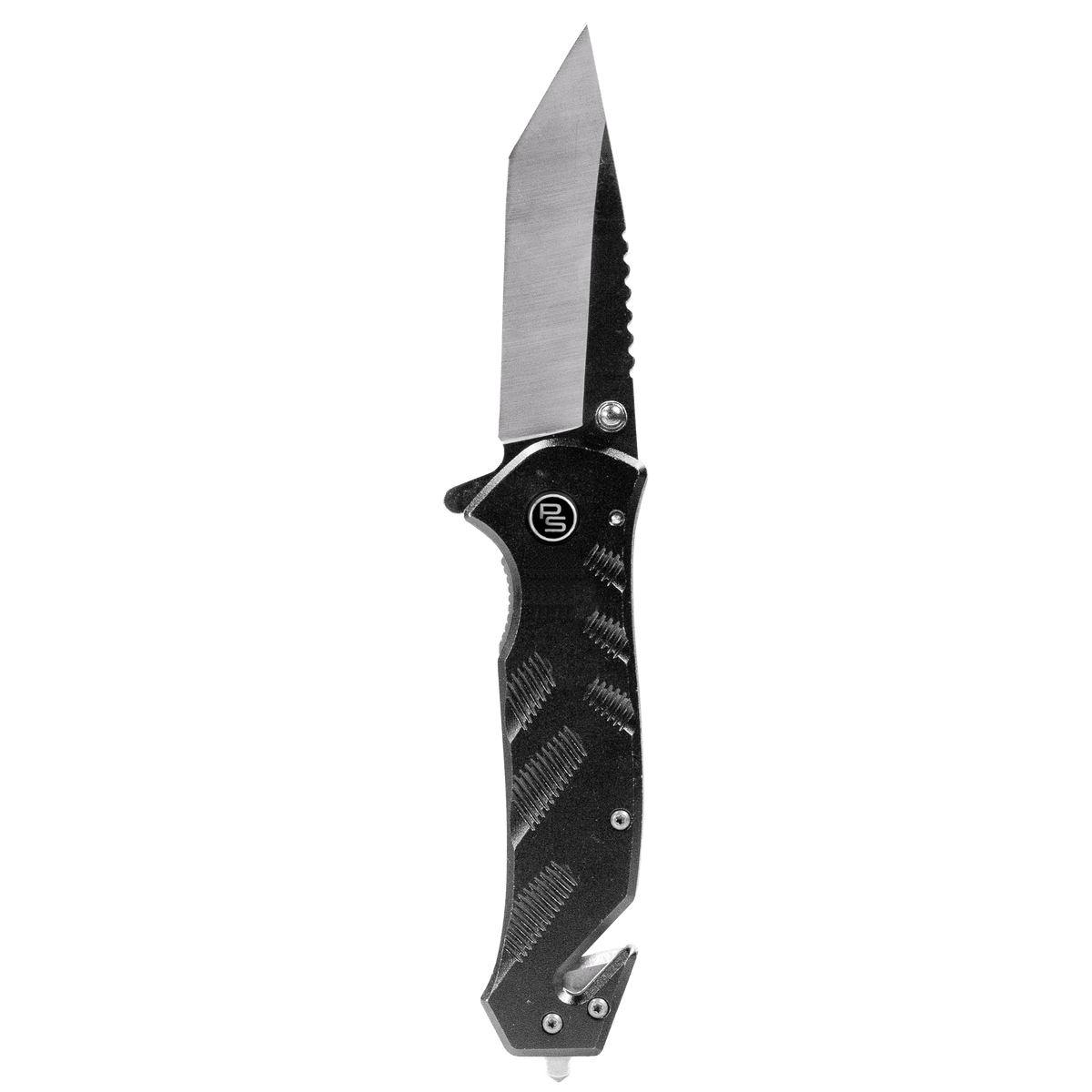 The Shield pocket knife from Police Security as viewed from the side