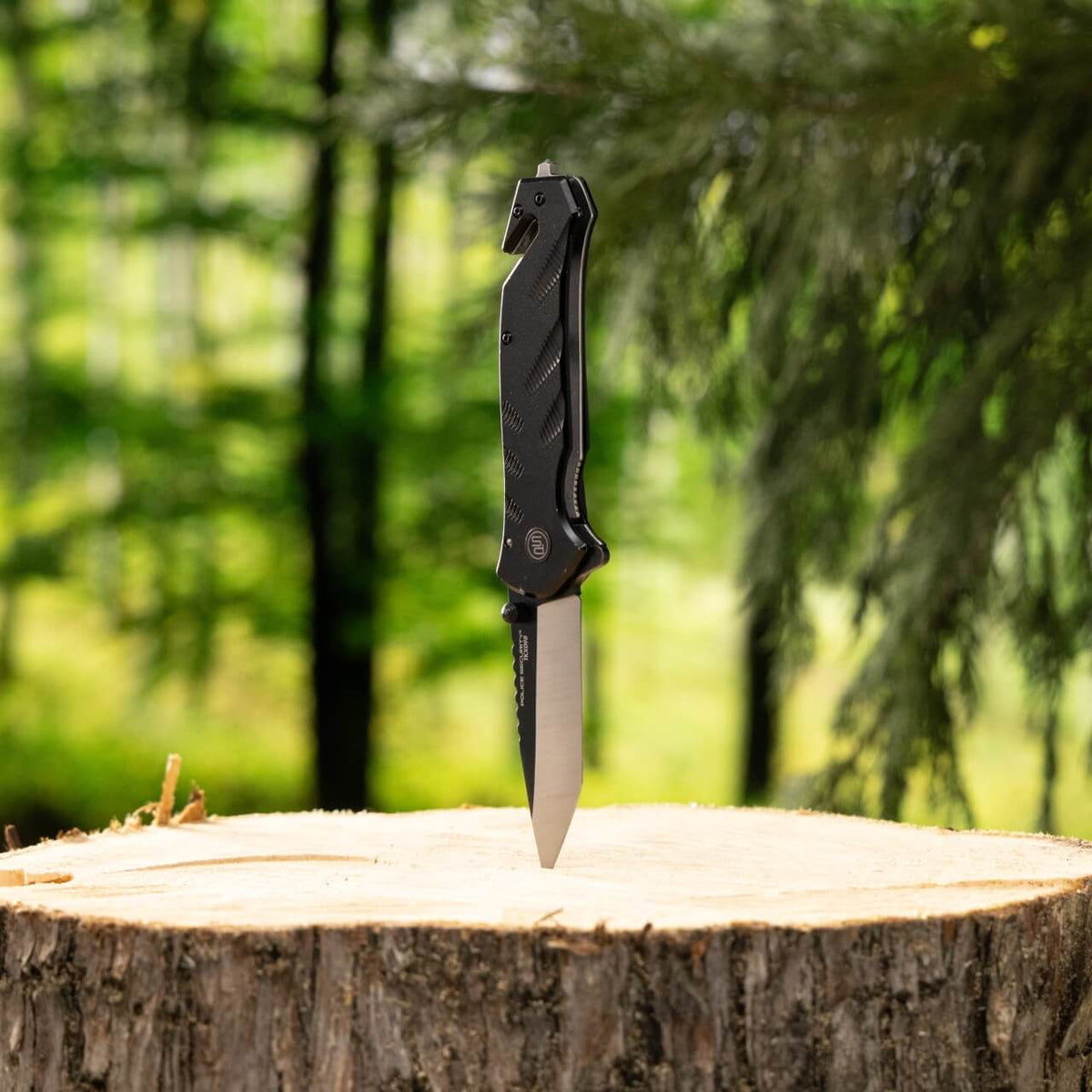 Shield Folding Rescue Knife with Seatbelt Cutter & Glass Breaker