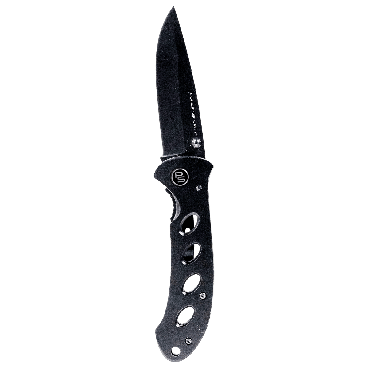 A black TKX Edge folding pocket knife as viewed from the side