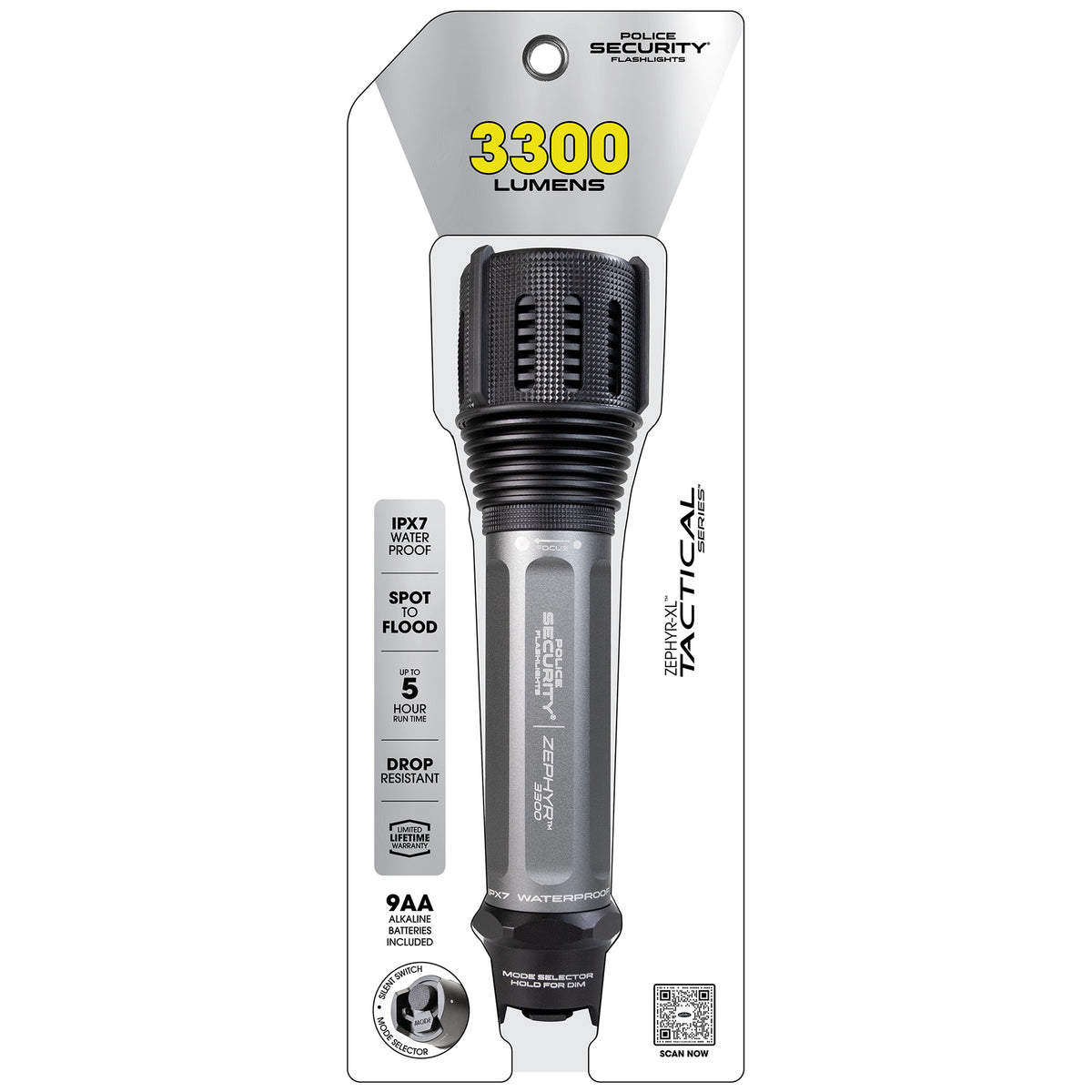 ZEPHYR 3300 LUMEN ALKALINE FLASHLIGHT