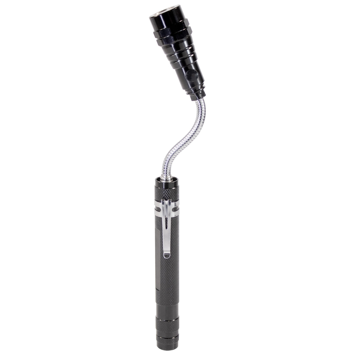 TELESCOPIC FLEXIBLE MAGNETIC PICK-UP TOOL WITH FLASHLIGHT