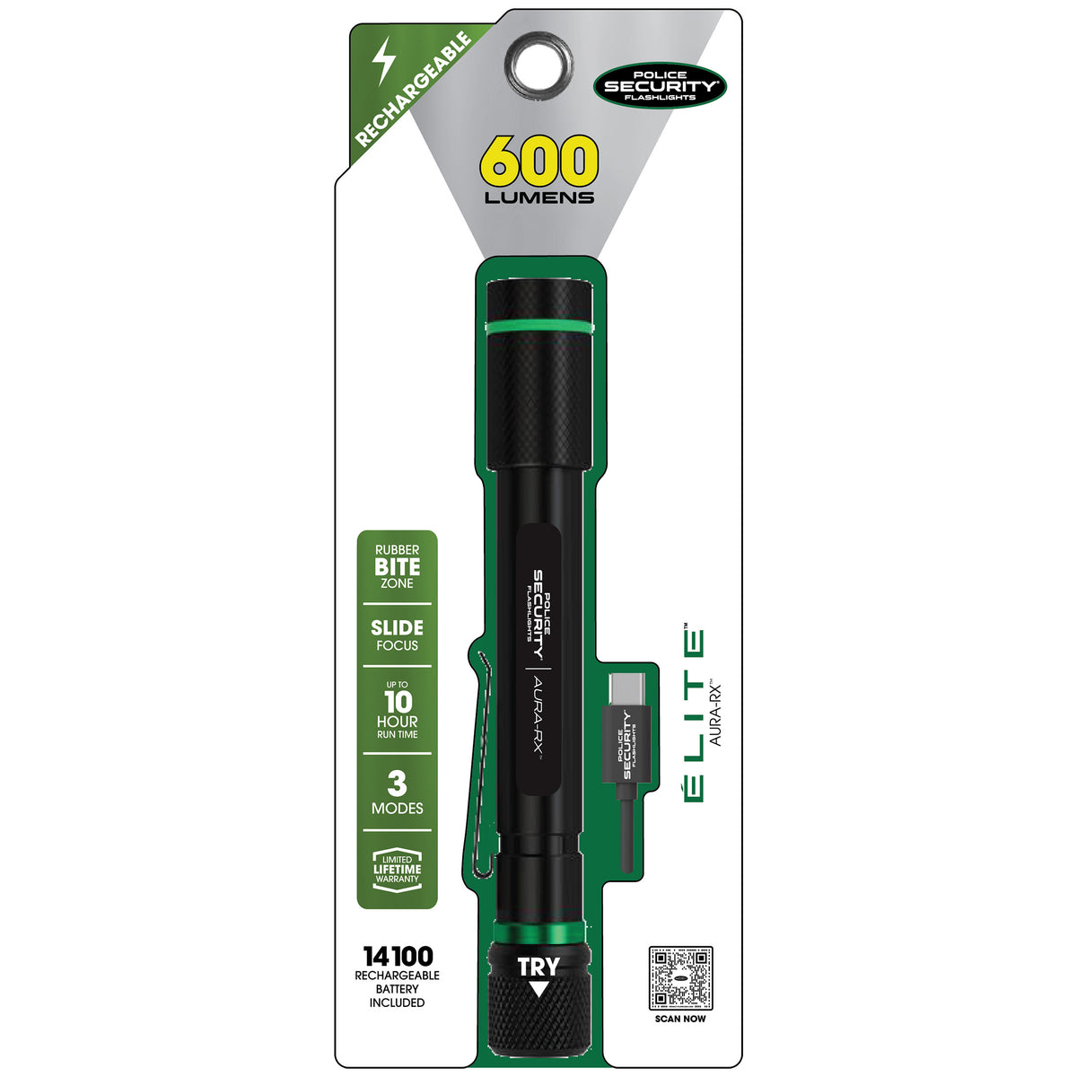 AURA-RX 600 LUMEN RECHARGEABLE PENLIGHT