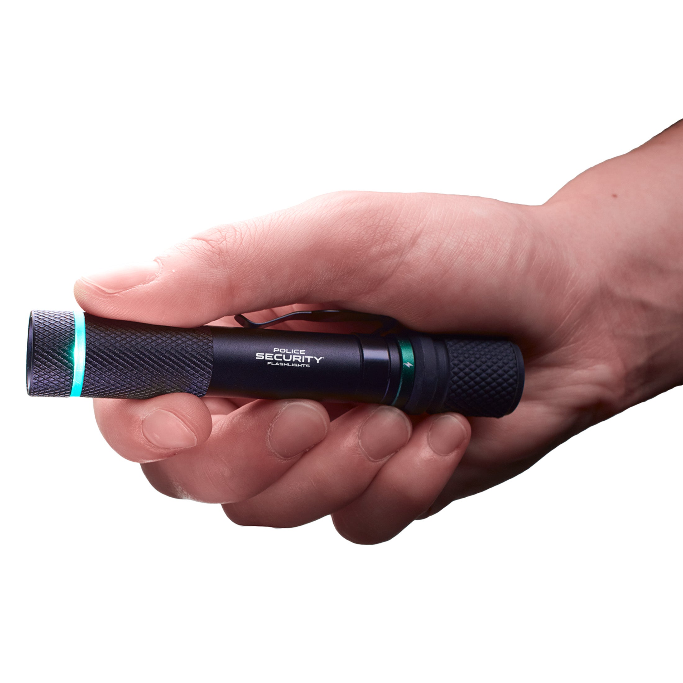 an image of a hand holding the AURA-RS 260 LUMEN RECHARGEABLE PENLIGHT