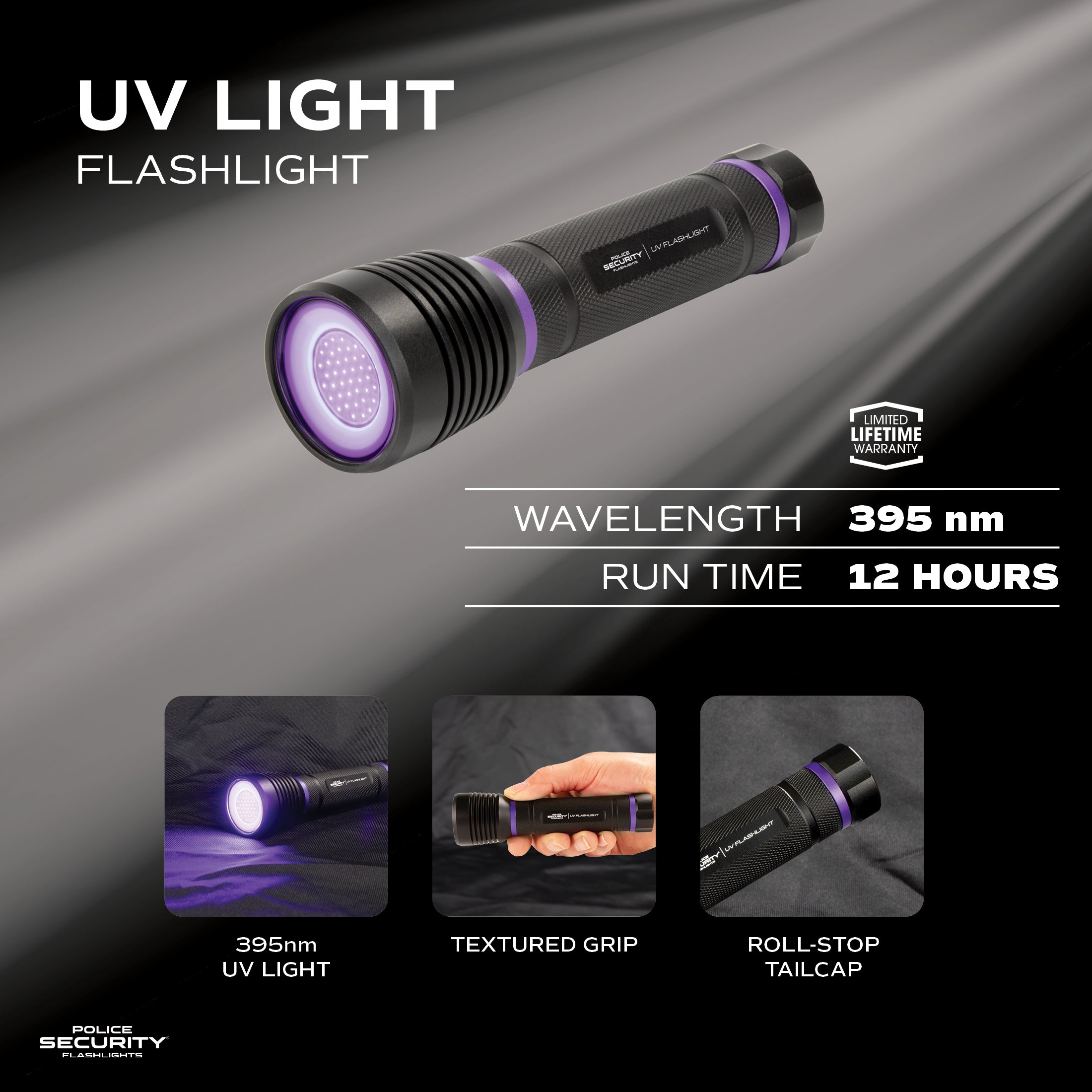 UV FLASHLIGHT 6AAA