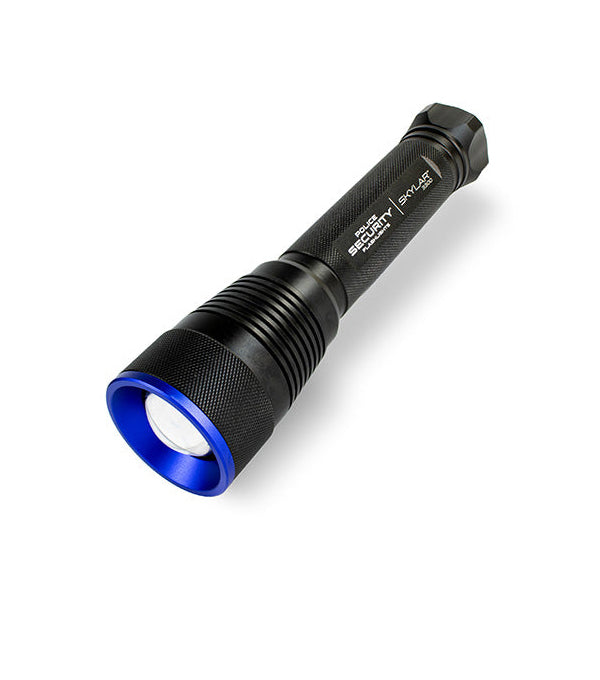 A hero image of a LED flashlight from Police Security Flashlights