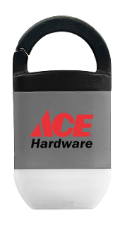 Squeeze Light flashlight in Ace Hardware brand colors